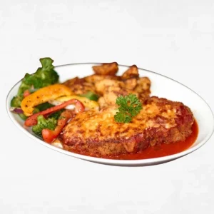 Gravy loaded chicken Parmi